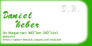 daniel weber business card